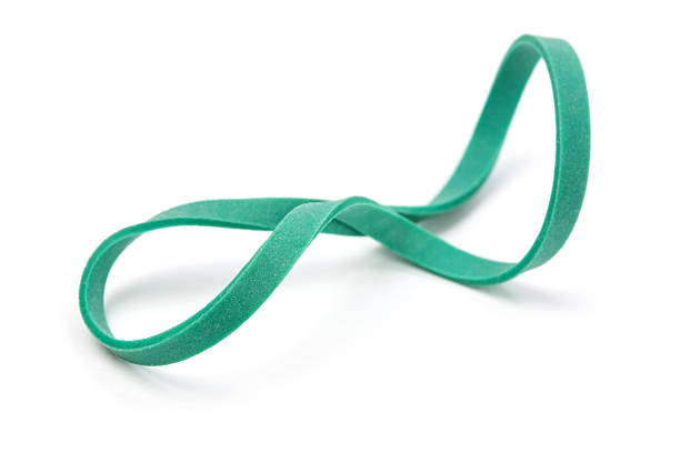 Green Rubber Band stock photo