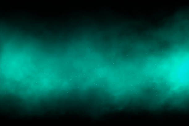 Green smoke background Green smoke over black background smoke on black stock pictures, royalty-free photos & images