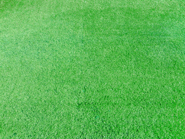 green soccer field turf baseball football grass sport ground sporting cover artificial soccer field stock photo