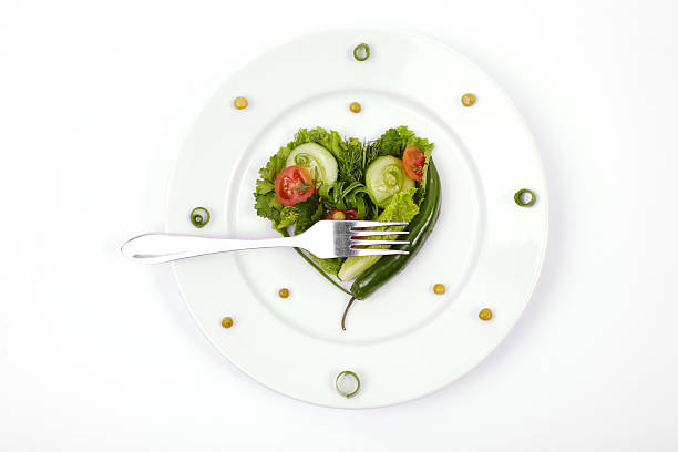 green vegetables dish stock photo