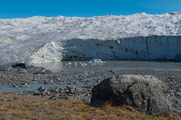 Greenland ice sheet stock photo