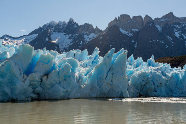 Grey Glacier, Patagonia, Chile stock photo