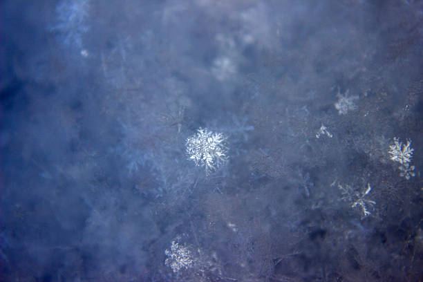 Grey Snowflakes stock photo