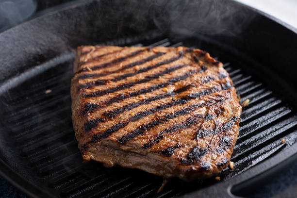 Grilled Flank Steak stock photo