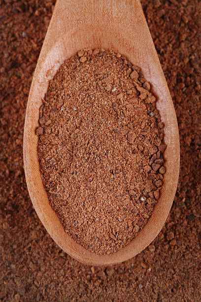 Ground cinnamon stock photo