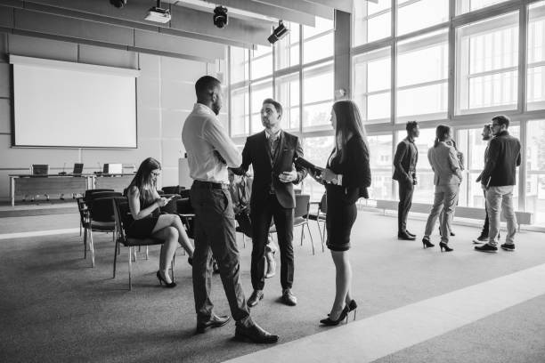 Group of business people in the conference room Group of business people in the conference room. black and white stock pictures, royalty-free photos & images