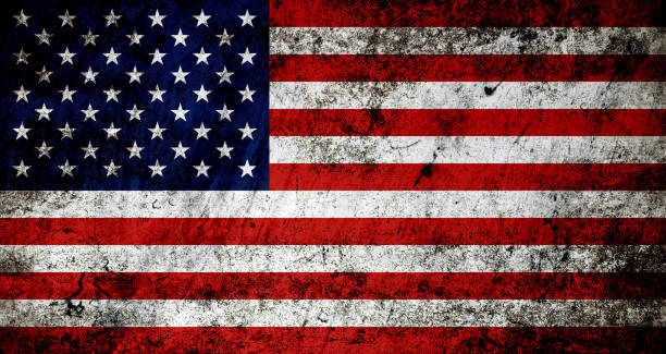 Grunge American flag background Grunge American flag background distressed american flag stock pictures, royalty-free photos & images