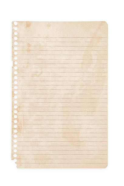 Grunge Page from Note Pad stock photo