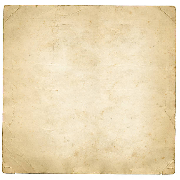 Grunge paper An old peice of square paper folded photos stock pictures, royalty-free photos & images