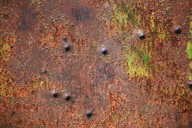 grunge rusty metal surface stock photo