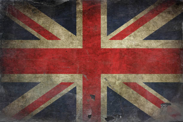 Grunge UK Flag stock photo