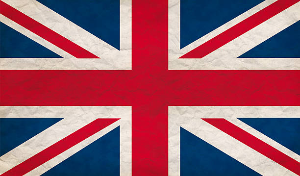 Grungy UK flag stock photo