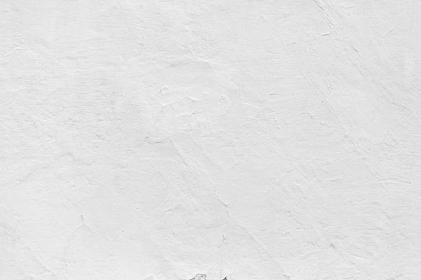 grungy ホワイトのコンクリートの壁の背景 - 白色 ストックフォトと画像