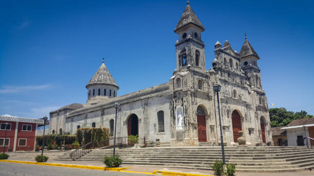 Guadalupe Church of Granada, Nicaragua stock photo