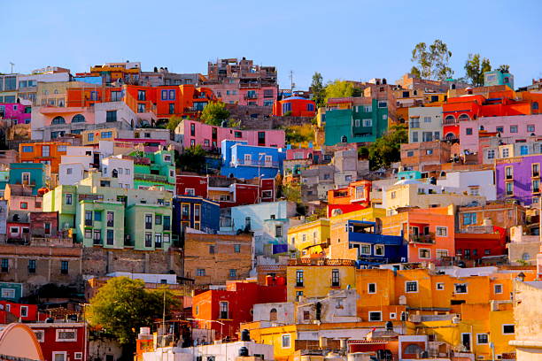 HOUSES OF Guanajuato HOUSES OF Guanajuato latin america stock pictures, royalty-free photos & images