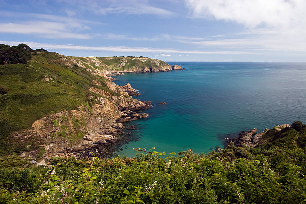 Guernsey Cliff stock photo