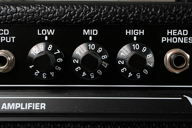 Guitar amplifier stock photo