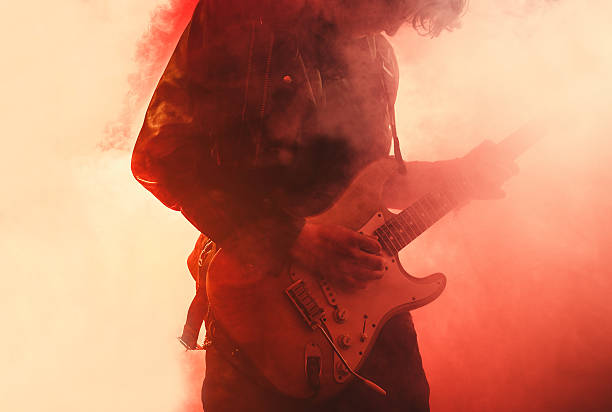 Guitar Player Guitar Player rock music stock pictures, royalty-free photos & images