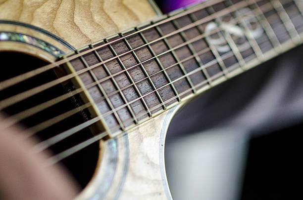 Guitar string stock photo