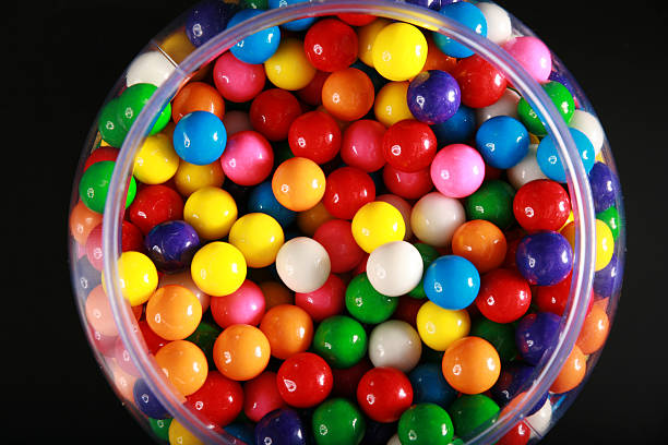 Gum Balls  candy jar stock pictures, royalty-free photos & images