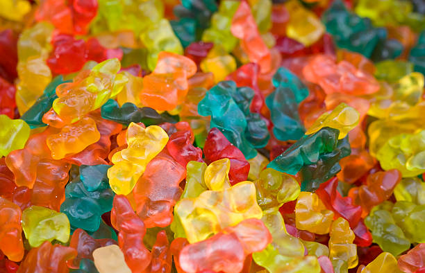 Gummy bear sweets background Gummy bear sweets background texture pick and mix stock pictures, royalty-free photos & images