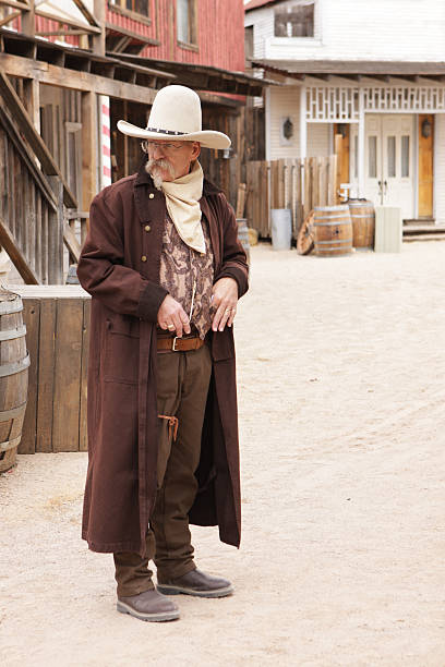 Gunslinger Cowboy Sheriff Western Actor stock photo