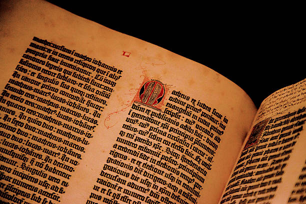 Gutenberg Bible stock photo
