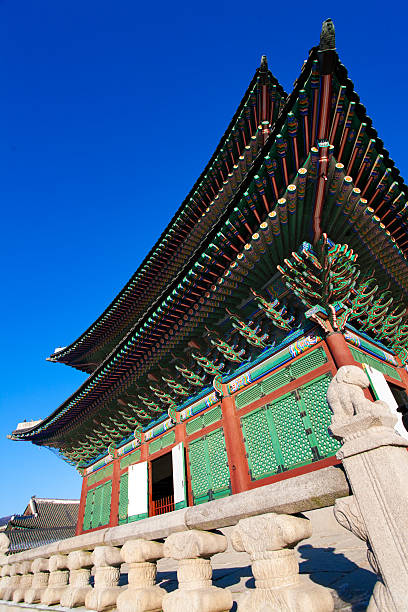 Gyeongbokgung palace in Seoul stock photo