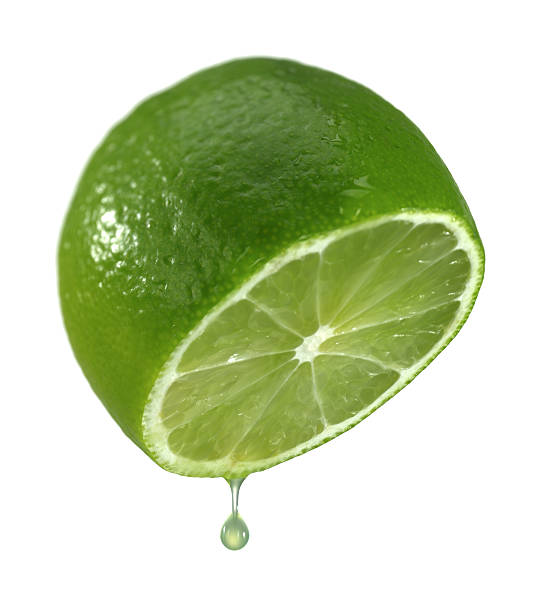 Half of the lime. stock photo