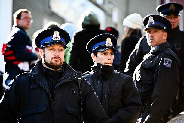 Halifax Regional Police Officers stock photo