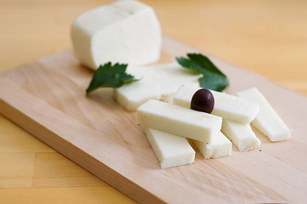 Halloumi cheese stock photo