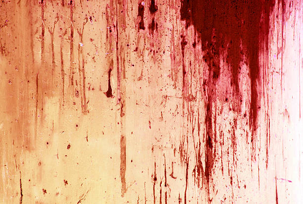 Halloween background. Blood on metal wall background Halloween background. Blood on metal wall background blood photos stock pictures, royalty-free photos & images