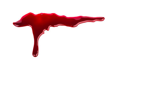 Halloween concept : Blood dripping stock photo
