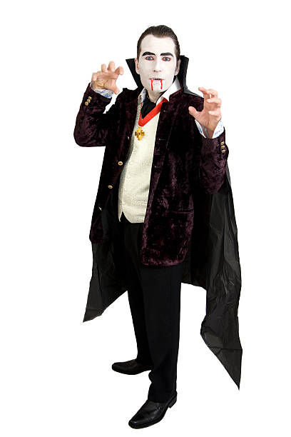 Halloween Dracula Count Dracula stage costume stock pictures, royalty-free photos & images