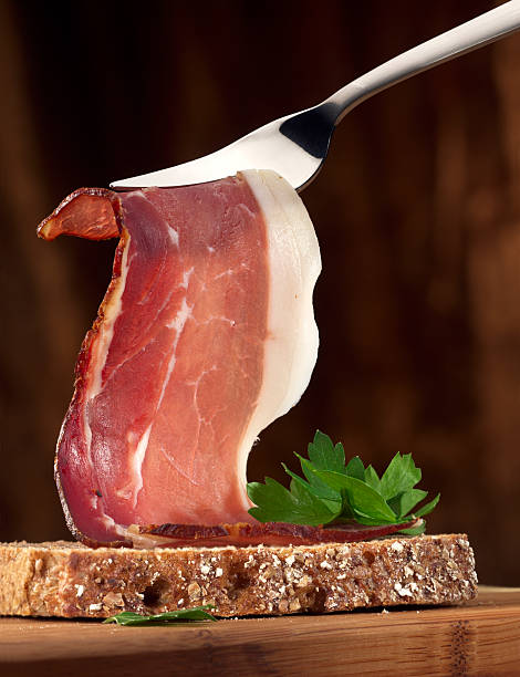 Ham sandwich. stock photo