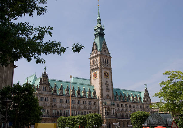 Hamburg, Germany, Town Hall stock photo