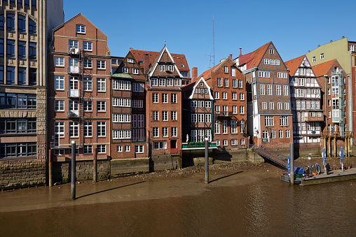 Hamburg - Old houses at the Nicolai Fleet