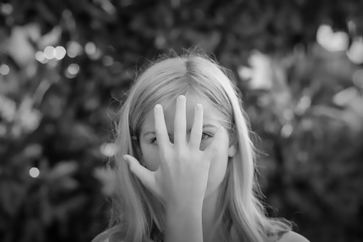 Hand Covering Face Stock Photo - Download Image Now - iStock