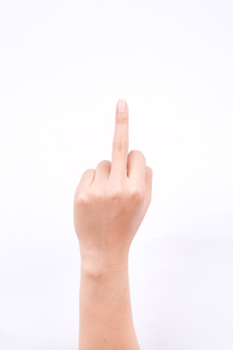 Hand Symbols Middle Finger Sign Gesture Meaning Fuck You Stock Photo Download Image Now Istock