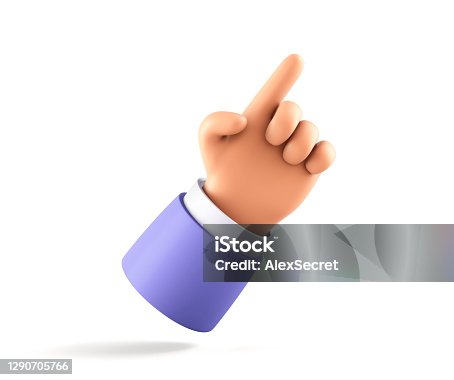 istock Hand with with pointing finger 1290705766
