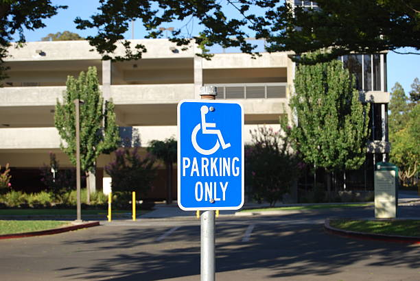 Handicap Parking Only stock photo