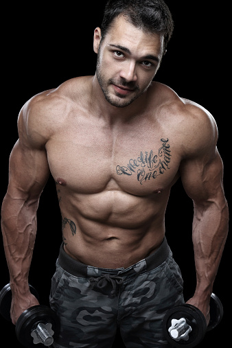 Handsome Bodybuilder Stock Photo - Download Image Now - iStock