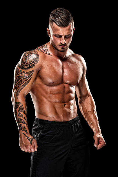 Handsome Muscular Men stock photo