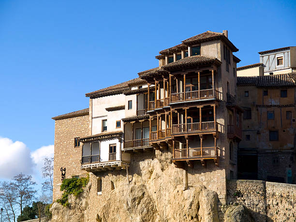 Hanging Houses, Cuenca stock photo
