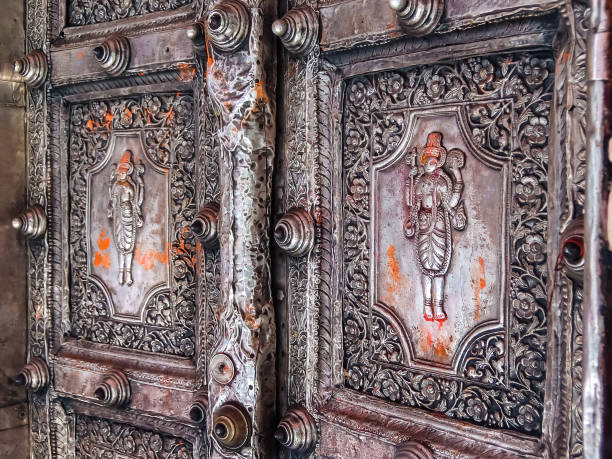 Hanuman Garhi Temple. Ayodhya, India. Hanuman Garhi Temple. Details of architecture. ayodhya stock pictures, royalty-free photos & images