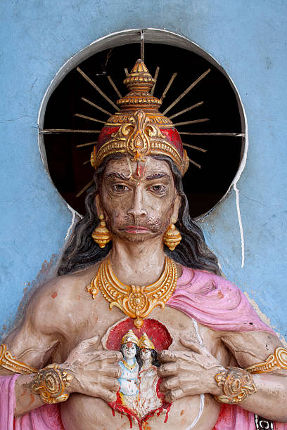 Hanuman god statue stock photo