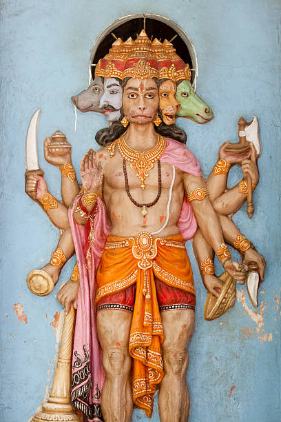 Hanuman god statue stock photo