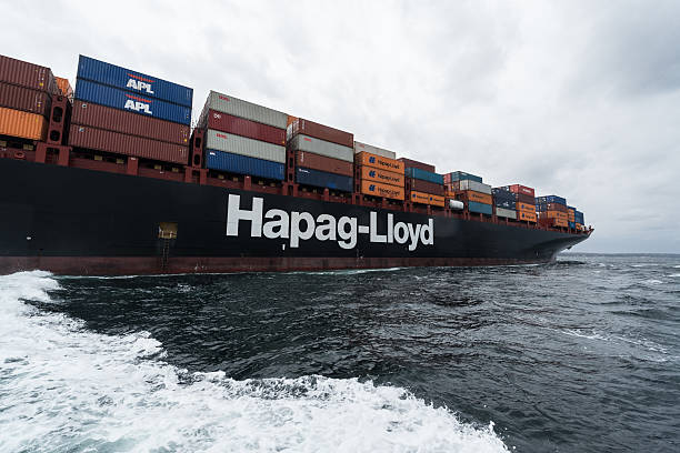 Hapag-Lloyd Container Ship stock photo
