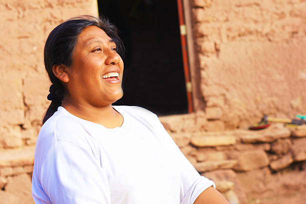 Happy aymara woman Happy aymara woman in the countryside peru woman stock pictures, royalty-free photos & images
