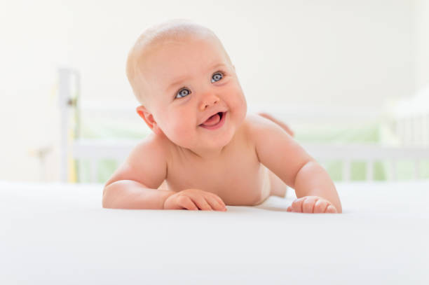 Happy baby girl Happy baby girl. blue eyes stock pictures, royalty-free photos & images